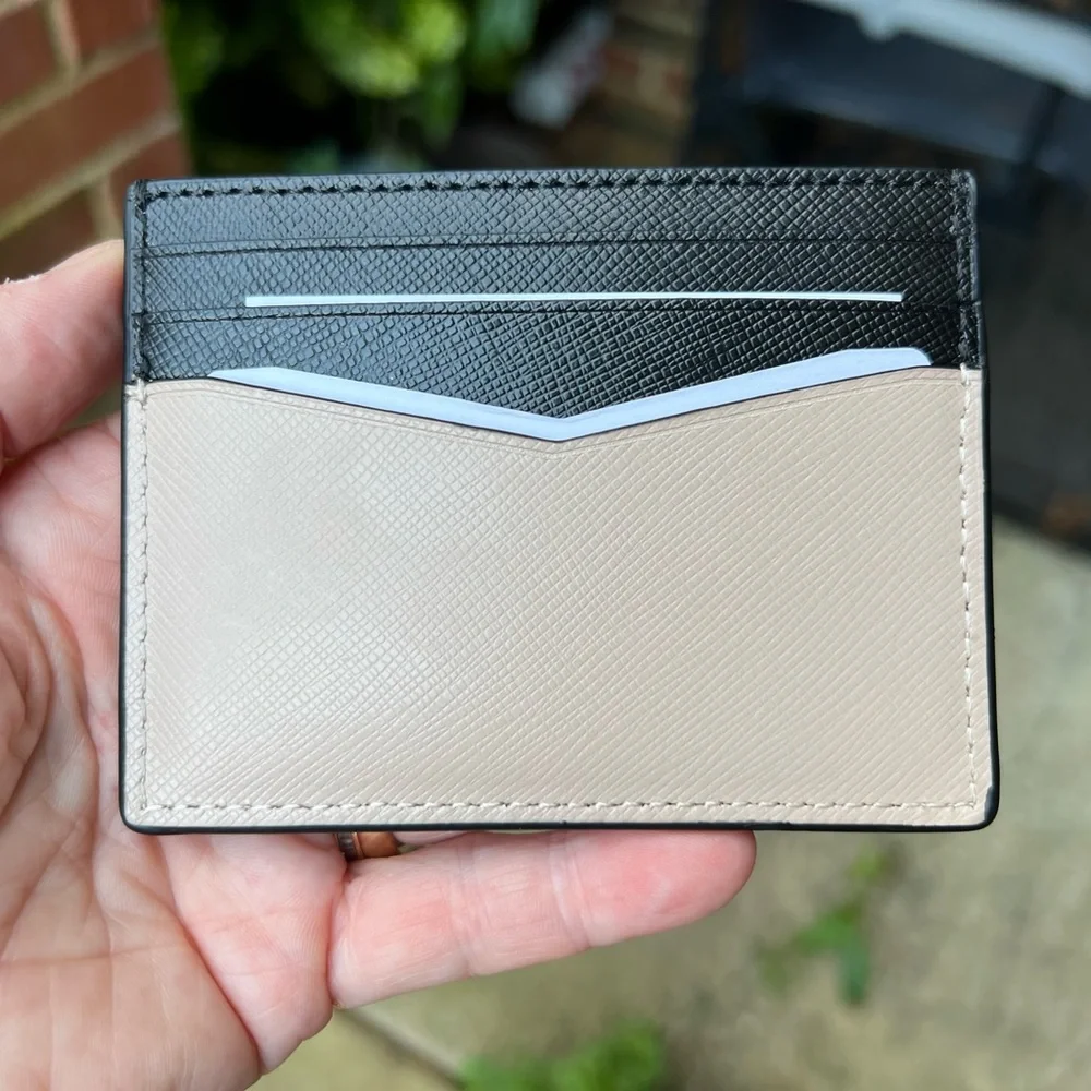 Kate Spade Black and Cream Card Holder - Picture 3 of 5